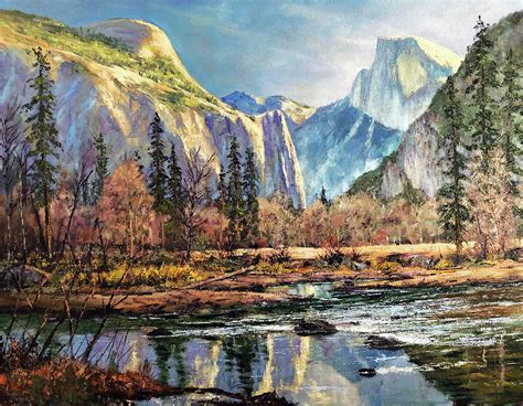 Half Dome Painting By Donald Neff Fine Art America