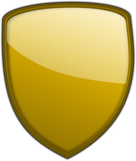 Golden Shield Png Clipart Background Png Play