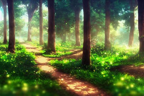 aipict.com - Daytime Forrest - animation background 