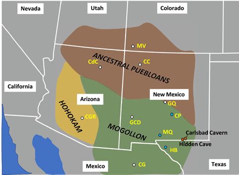 Anasazi Location Map