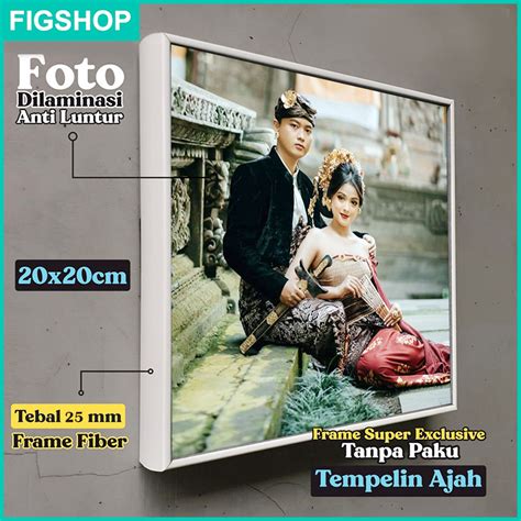 Jual Cetak Foto Bingkai Block X Cm Laminasi Frame Foto Block