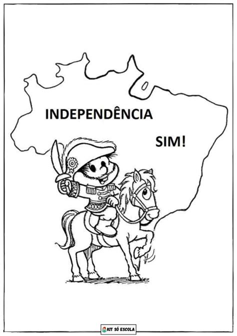 Desenhos Para Colorir Independencia Do Brasil 7 De Setembro 18 — SÓ Escola