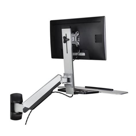 Sit Stand Wall Mount Workstation And Stand Up Computer Station With