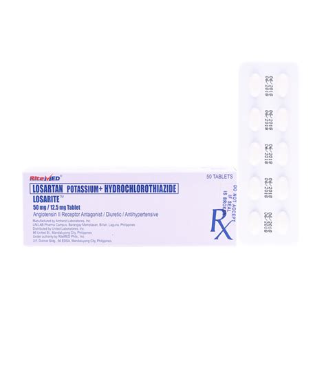 Losarite 50mg Tablet Ritemed Available At Rose Pharmacy