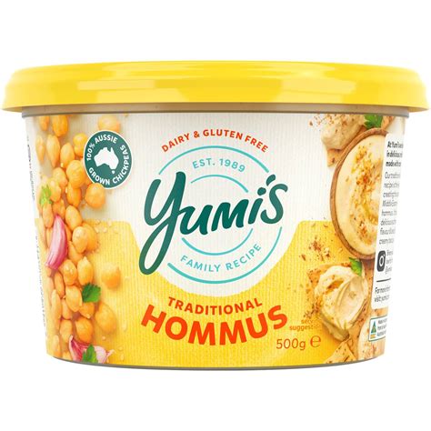 Yumis Traditional Middle Eastern Hommus 500g Woolworths