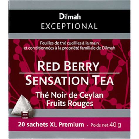 Thé noir fruits rouges Dilmah x 20 sachets 40 g La Belle Vie