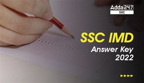 Ssc Imd Answer Key 2022 Out Download Answer Key Pdf Link