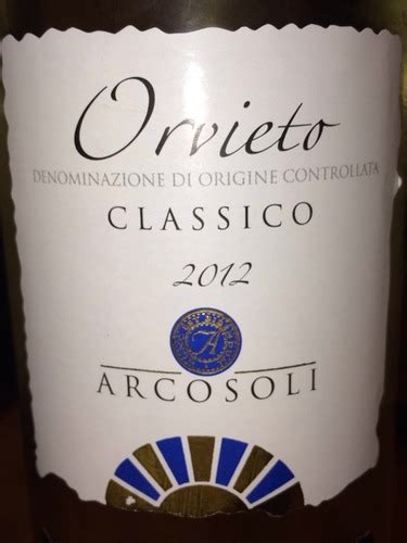 2012 Arcosoli Orvieto Classico Vivino US