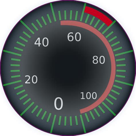 Digital Speedometer clip art (116532) Free SVG Download / 4 Vector