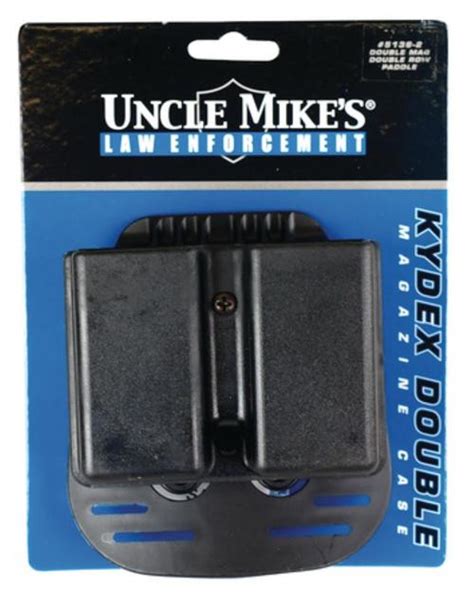 Uncle Mikes Kydex Paddle Double Mag Case Double Stack Mags Belt
