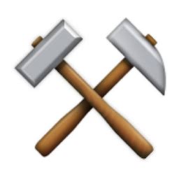 ⚒ Hammer and Pick Emoji (U+2692)