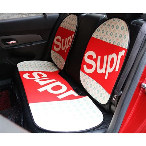 シュプリーム 車座席シート 7枚組 おしゃれ 車シートカバー Supreme シートクッション カーシート Yyzakacom