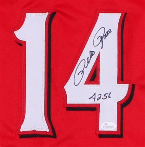 Pete Rose Signed Reds Jersey Inscribed "4256" (JSA COA) | Pristine Auction