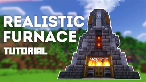 How To Build Realistic Furnace Minecraft Tutorial Youtube