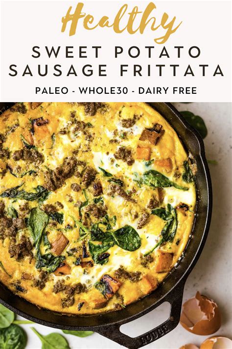 Sweet Potato Sausage Frittata Paleo Whole Artofit