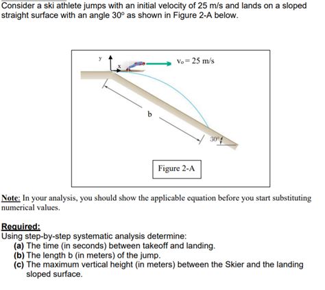 Solved Consider A Ski Athlete Jumps With An Initial Velocity Chegg