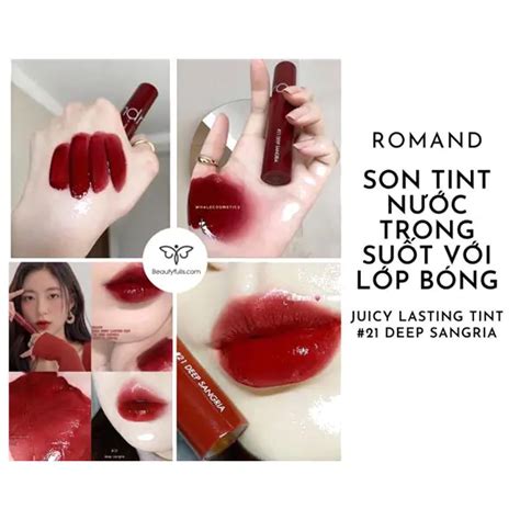 Son Romand Màu Deep Sangria Đỏ Mận Hot Đẹp Nhất