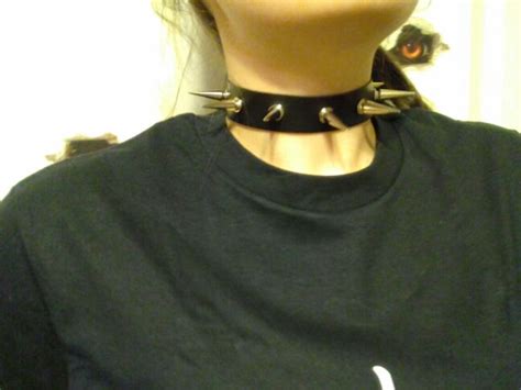 Spike Choker Spike Collar Choker With Spikes Punk Choker | Etsy