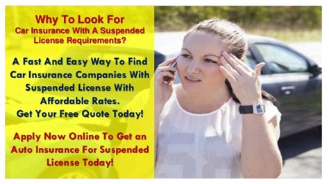 Car Insurance For Drivers With Suspended License