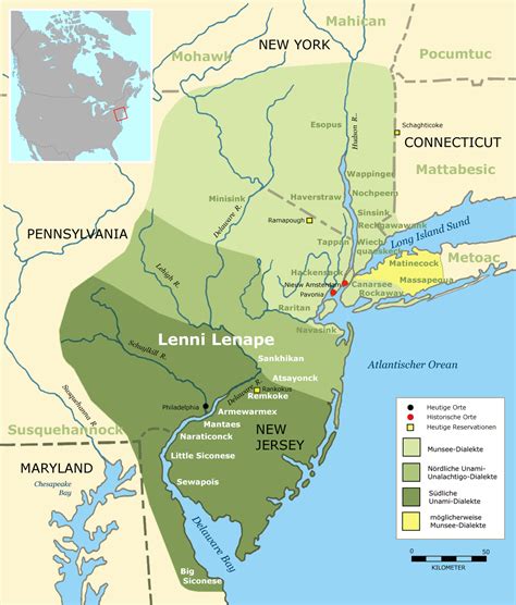 Delaware Indians Native American Map Nanticoke