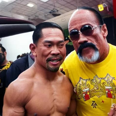 King Of Thailand Fights Hulk Hogan In WWE Stable Diffusion OpenArt