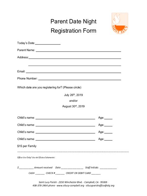 Fillable Online Fill Out Our Parent Application Form For Our Daycare