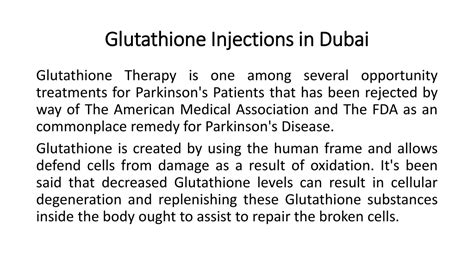 Ppt Glutathione Injections In Dubai Powerpoint Presentation Free