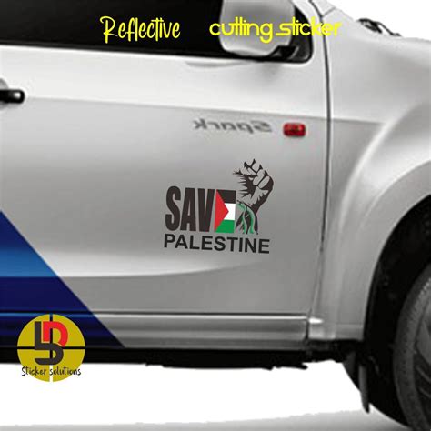 Jual Reflective Cutting Sticker Preesave Palestine Stiker Mobil Viral Shopee Indonesia