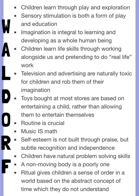Waldorf Educational Philosophy Katesapartmentsteading