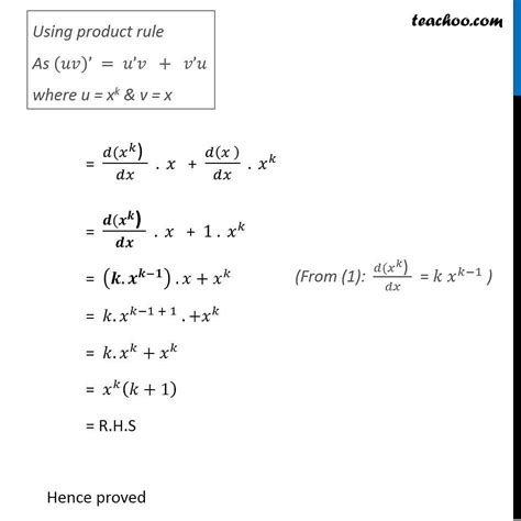 Misc Using Mathematical Induction Prove D Dx Xn Nxn