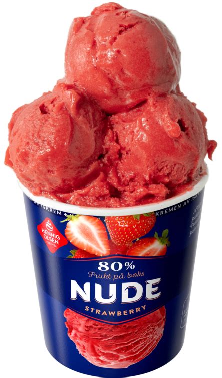 NUDE Strawberry Frukt Hennig Olsen Is
