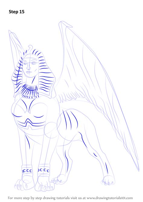 Learn How To Draw A Sphinx Other Creatures Step By Step Drawing