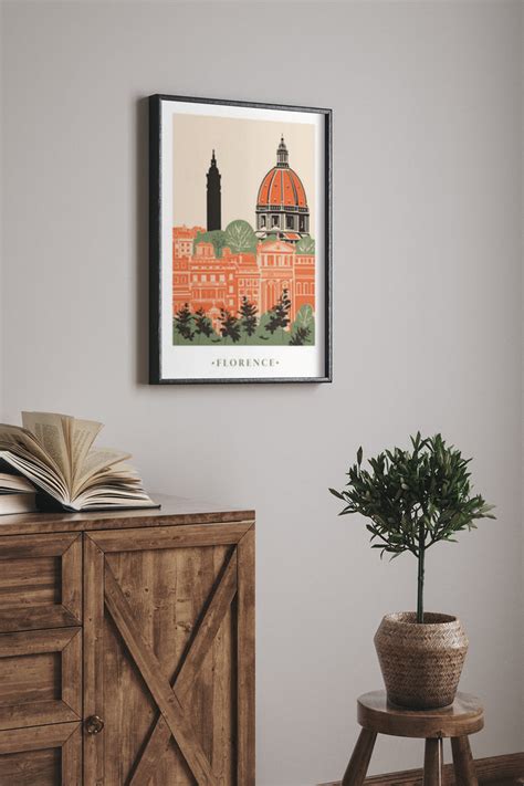 Florence Italy Vintage Travel Poster Klumo Shop