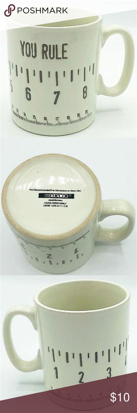 Galerie You Rule” Inches And Centimeters Mug Mugs Ceramics Drinkware