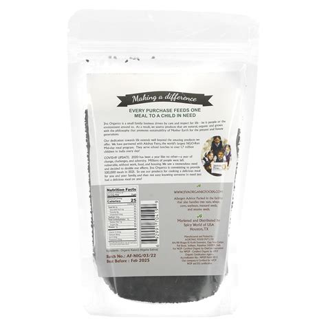 Jiva Organics Organic Kalonji Nigella Sativa Oz G