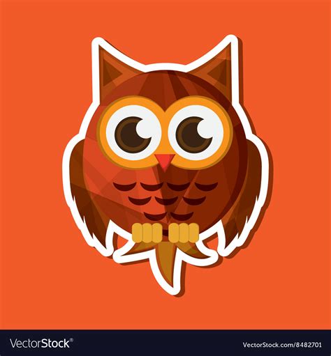 An Owl Graphic Design Royalty Free Vector Image