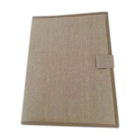 Rectangular Plain Jute File Folder Size A Color Light Brown At