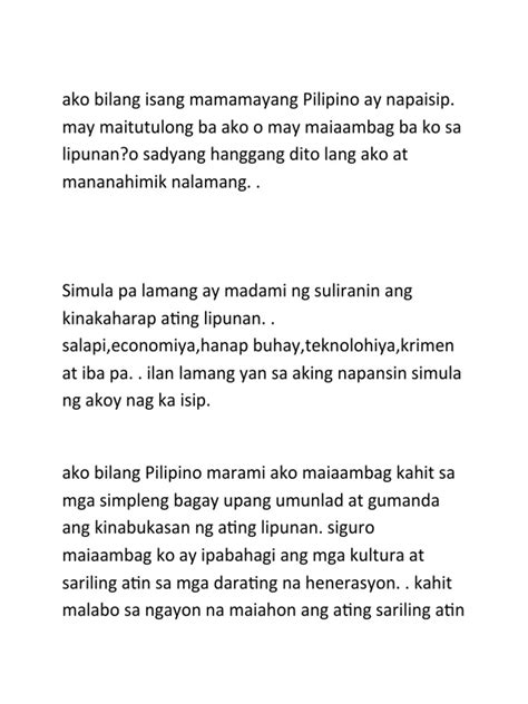 Paano Maging Mabuting Mamamayan Bilang Isang Mag Aaral Angmaging