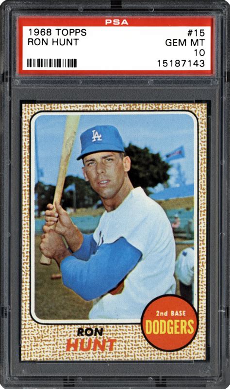 1968 Topps Ron Hunt Psa Cardfacts™