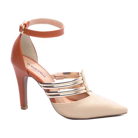 Scarpin Feminino Luíse Nude Shopee Brasil