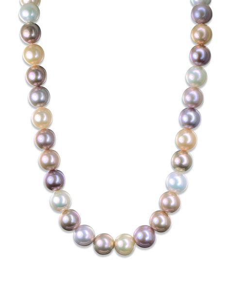 Natural Color Freshwater Pearl Necklace With A Pearl Clasp 31 Pearls