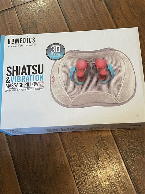 Homedics Sp 105h 3d Shiatsu And Vibration Massage Pillow With Heat For Sale Online Ebay