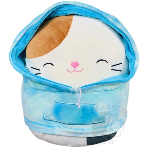 Squishmallow 12 Inch Cam The Cat Hoodie Squad Plush Toy Owl And Goose Ts