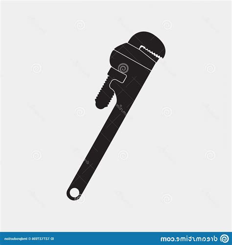 Pipe Wrench Vector At Vectorified Collection Of Pipe Wrench