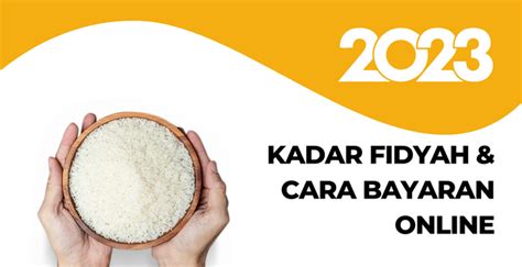 Kadar Fidyah Cara Bayaran Online Esumber