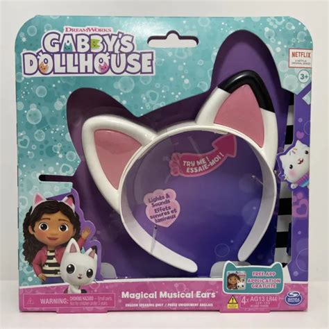 Gabbys Dollhouse Magical And Musical Cat Ears With Lights Music