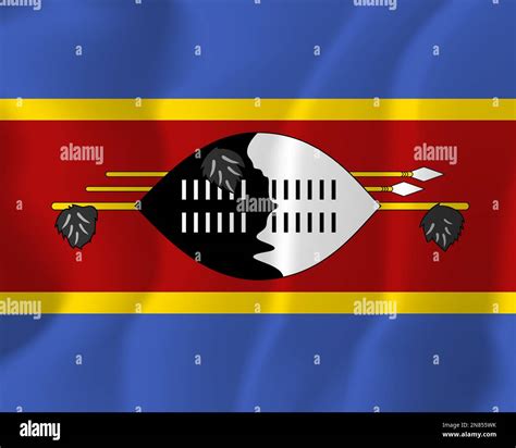 Eswatini Waved Flag Illustration Vector Stock Vector Image Art Alamy