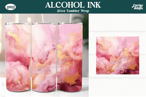 Alcohol Ink Tumbler Wrap Graphic By Carla C Designs · Creative Fabrica