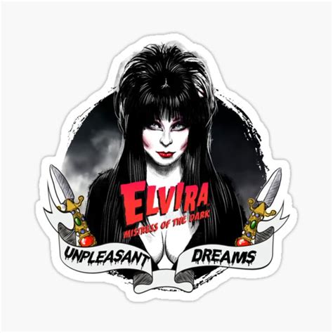 Elvira Sticker By Vutien Redbubble