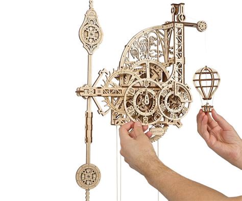 Functional Wooden Pendulum Wall Clock